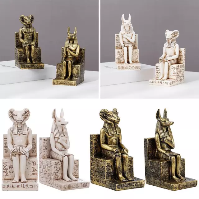 Égyptien Anubis Résine Statue Table Sculpture Décoration Ancienne Figurine De