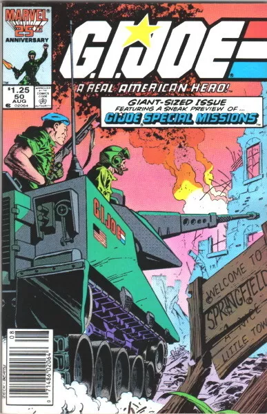 G.I. Joe A Real American Hero Comic Book #50 Marvel Comics 1986 VERY HIGH GRADE