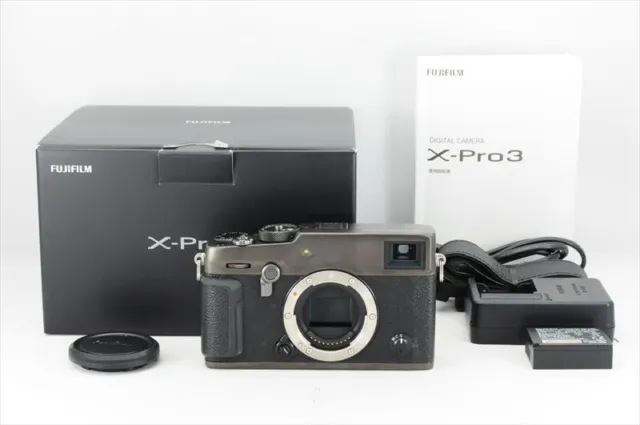 Fujifilm Fuji X-Pro3 Body (DR Black) Shutter count 10400 Near MInt in Box #5441