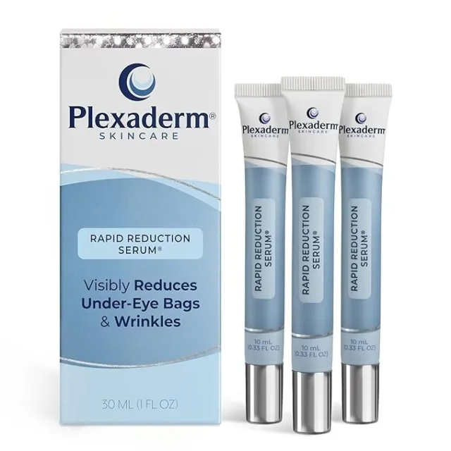 Plexaderm Rapid Reduction Advanced Eye Serum (3 TUBES ) 10ml Each NEW (SEALED)