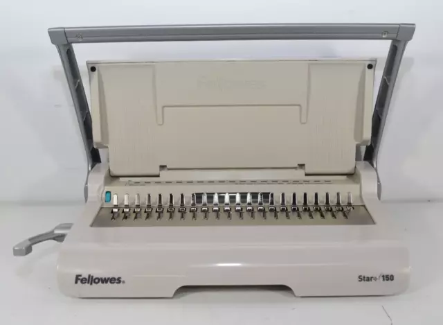 Fellowes Star 150 Manual Plastic Comb Punch and Binding Machine