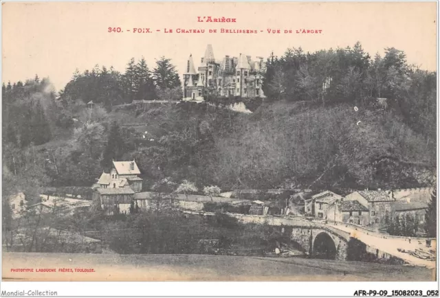 AFRP9-09-0795 - l'ariège - FOIX - le château de bellissens - vue de l'arget