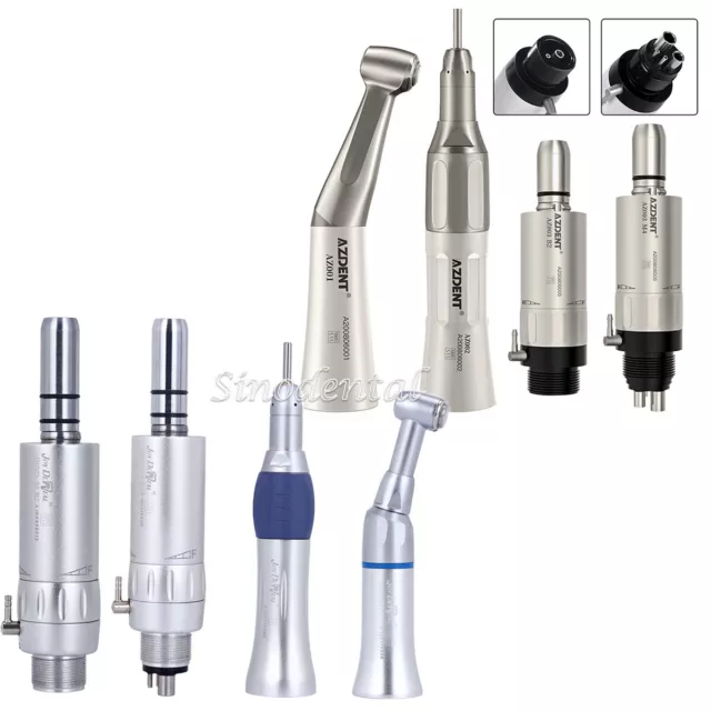 Dental NSK Style Low Speed Straight Contra Angle Handpiece 2 4 Holes Air Motor