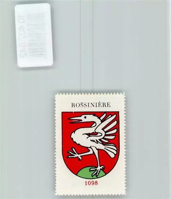 10407842 - Rossinière Vignette Wappen Kaffee Hag 1920-1940 Kranich
