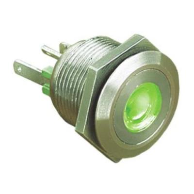 montaggio a pannello Illuminato LED VERDE 1 x Interruttore a Bottone IRC7Z222LOG 