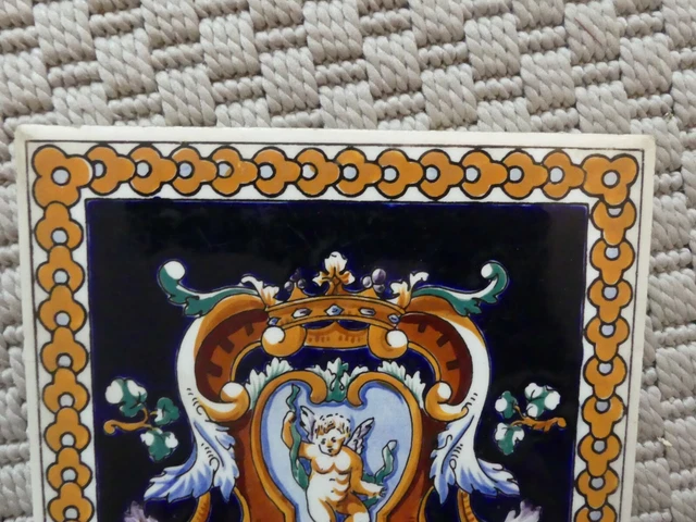 Faïence Gien dessous de plat, centre de table décor renaissance 1980 4