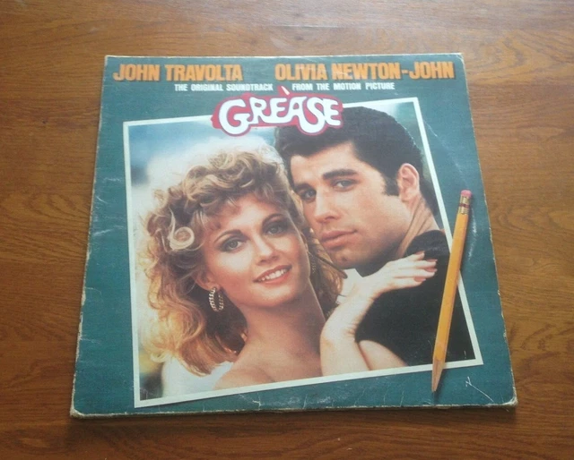 GREASE JOHN TRAVOLTA & OLIVIA NEWTONJOHN Vinyl LP Album Record