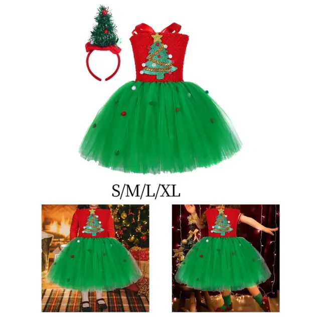 Costume da albero di Natale per ragazze. Costumi natalizi carini con gonna