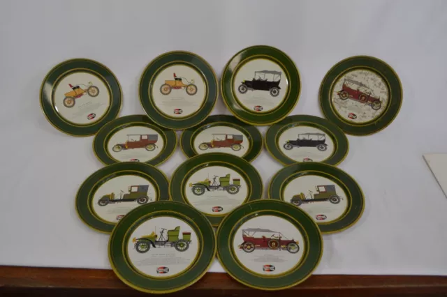 Lot de 12 assiettes publicitaire vintage champion