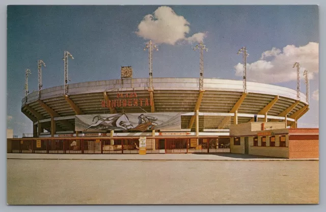 Plaza De Toros Monumental Bull Ring Juarez Mexico Bullfighting Postcard