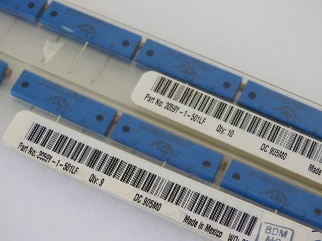 Lot Of 19 New Old Stock Bourns 3059Y-1-501Lf / 3059Y1501Lf (Brand New)