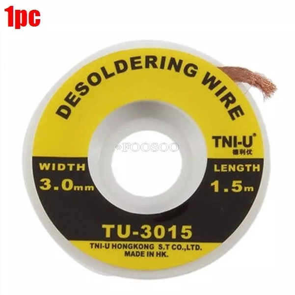 Solder Remover 5 Ft. 3Mm Desoldering Braid Wick Tni-U yi