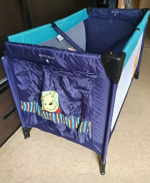 WINNIE THE POOH Hauck Travel Cot With Bag 16.00 PicClick UK