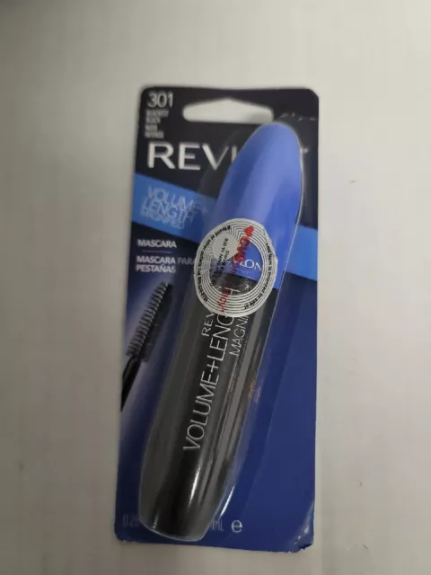 Revlon Volume+Length Magnified Mascara #301 Blackest Black Eye Makeup 0.28 fl oz