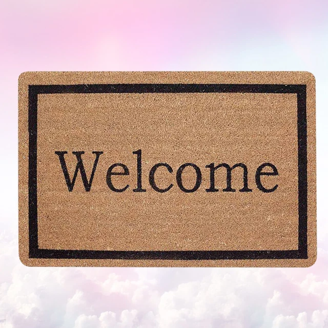 Alfombra de puerta de bienvenida tapete de puerta exterior bienvenida + puerta + tapete europeo americano