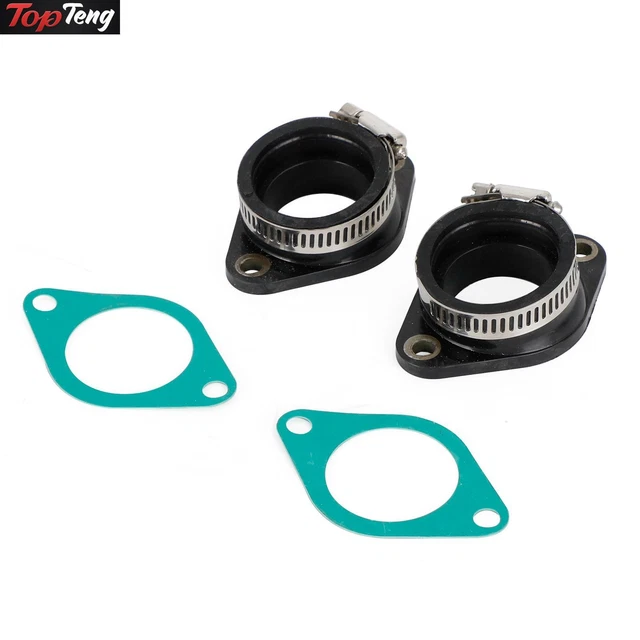 Carb Intake Set For Honda Cb350K Cl350K 68-73 Insulator 2 Intakes Sl350 69-70 D1