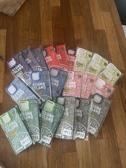 Coque Stone Island - iPhone X XS XR 11 12 13 14 15 16 17 Plus Pro Max Air