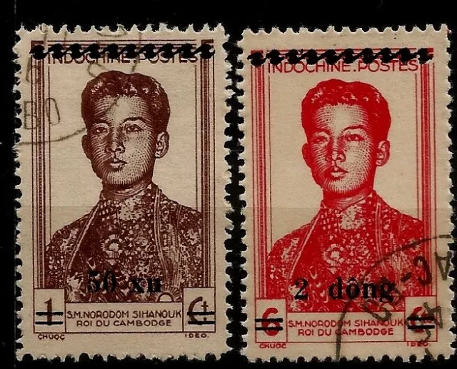 Việt Minh Guerillakrieg Aufdruck Prinz Sihanouk Marken Viet Cong Guerrilla 1945