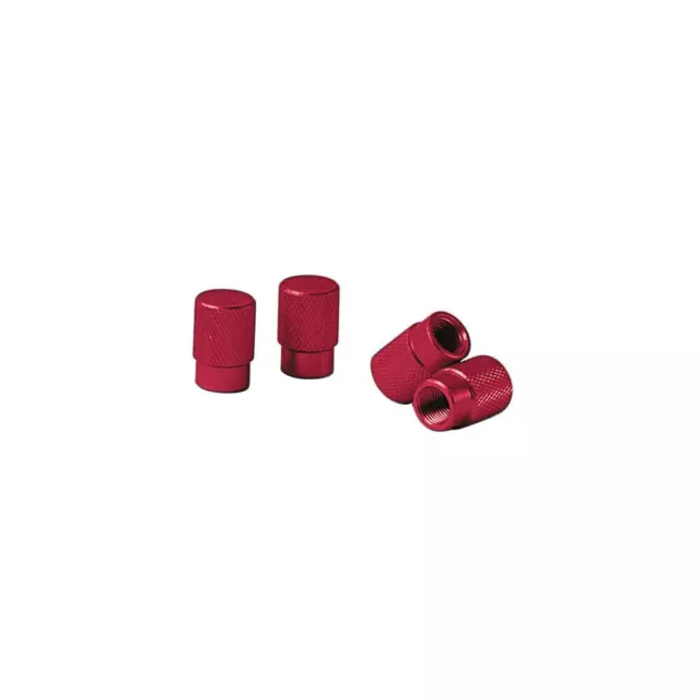 Sport-cap - Rosso Set 4 Tappi Coprivalvola In Lega Di Alluminio. Universali Auto 2