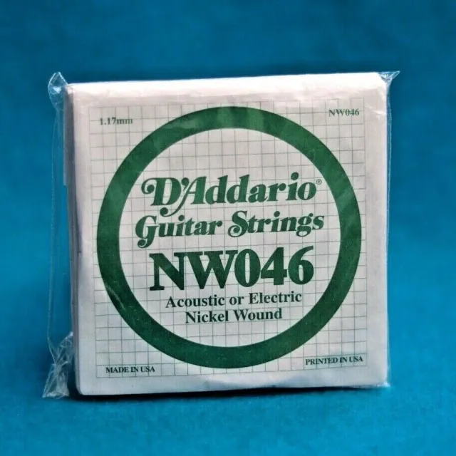 D'Addario NW046 Nickel Wound Guitar Single String, .046