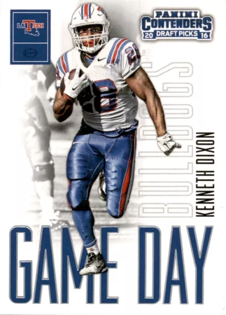 2016 Panini Contenders Draft Picks #36 Kenneth Dixon Game Day Tickets Great