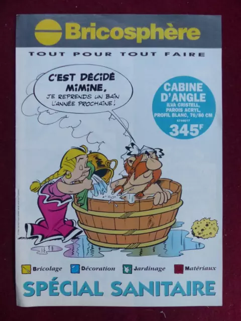 brochure BRICOSPHERE ASTERIX / spécial sanitaire  1996