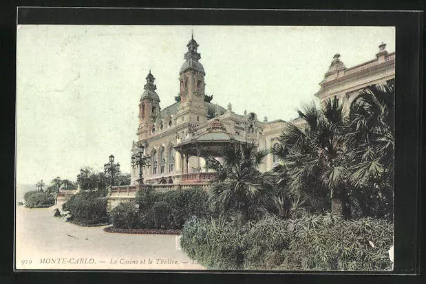 CPA Monte-Carlo, Le Casino et le Théâtre 1905