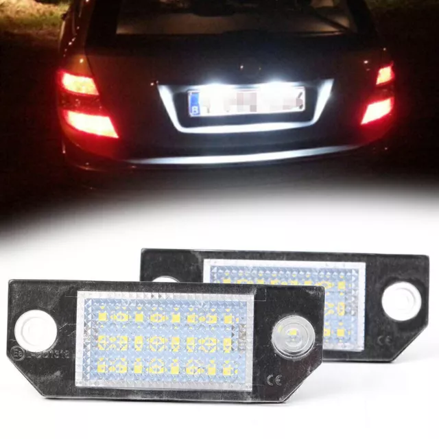 2X Für Ford Focus MK2 C-MAX I LED Kennzeichenleuchte Nummernschild Licht Lampe