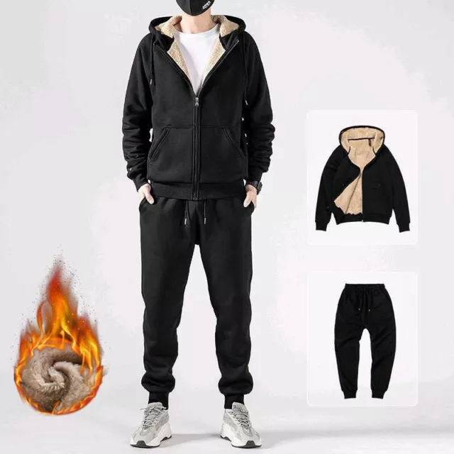 FIL Men's Fleece Zip up Hoodie Track Pants Set Tracksuit Sweatsuit -  Brooklyn 