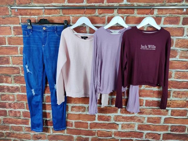 Girls Bundle Age 10-11 Years River Island Jack Wills Etc Jeans Sweater Tee 146Cm