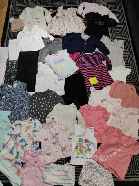 #233- Enorme pacchetto di vestiti per bambina 18-24 mesi NEXT GEORGE J.LEWIS RIVER