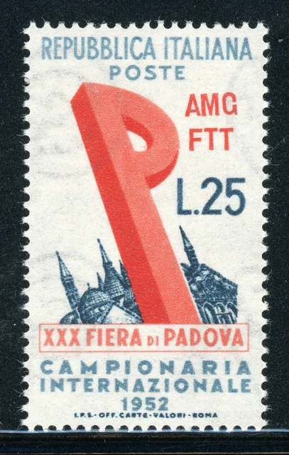 AMG-FTT Trieste MNH: Scott #150 25l 30th PADUA Sample Fair CV$4+