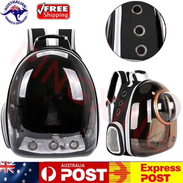 Pet Transparent Backpack Carrier Portable Space Capsule Travel Bag Dog Cat Bag