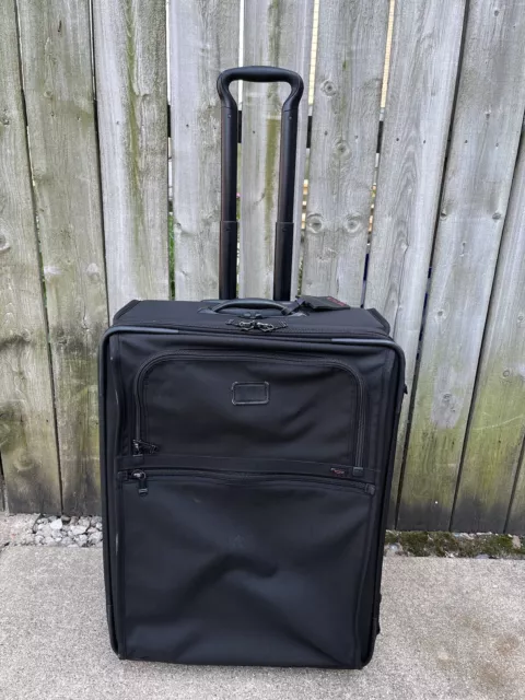 Tumi Alpha Expandable Ballistic Nylon Rolling Wheeled Checked Luggage 22024DH