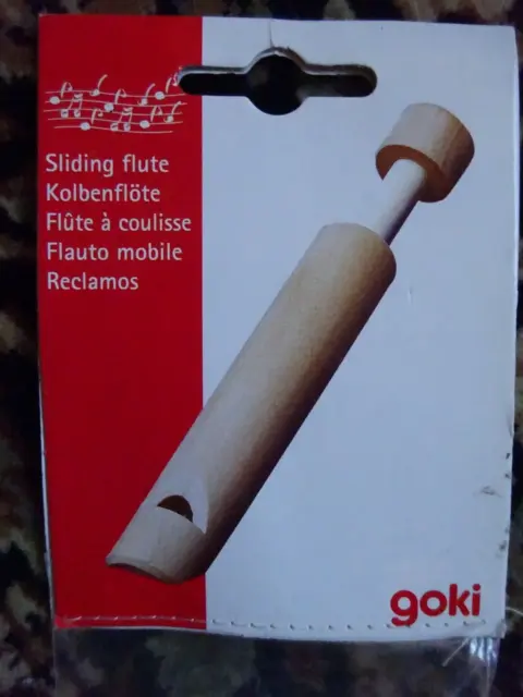 Kolbenflöte Flöte aus Holz natur ca. 16cm