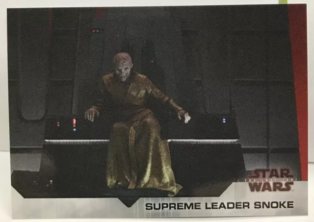 Suprême Leader Snoke 2018 Topps Sur Commande Star Wars The Last Jedi #19 Sp '481