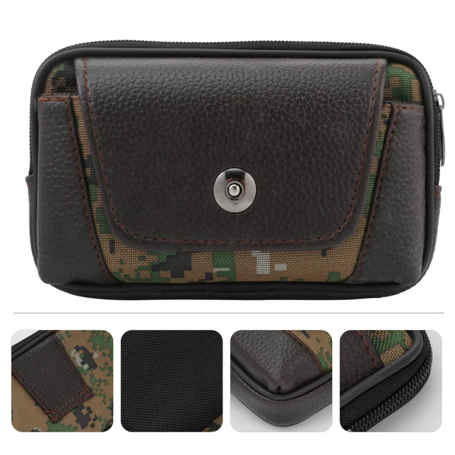 Fanny Pack Borsa Moneta Mimetica Da Uomo Portafoglio Cerniera Uomo Viaggiatore
