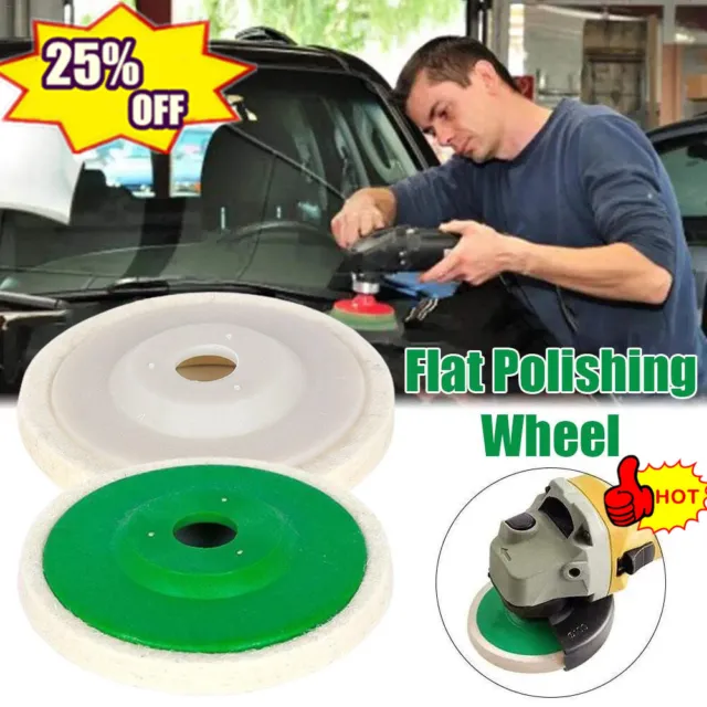 100mm Wool Buffing Wheel Felt Polishing Disc Pad Kit for Angle Grinder