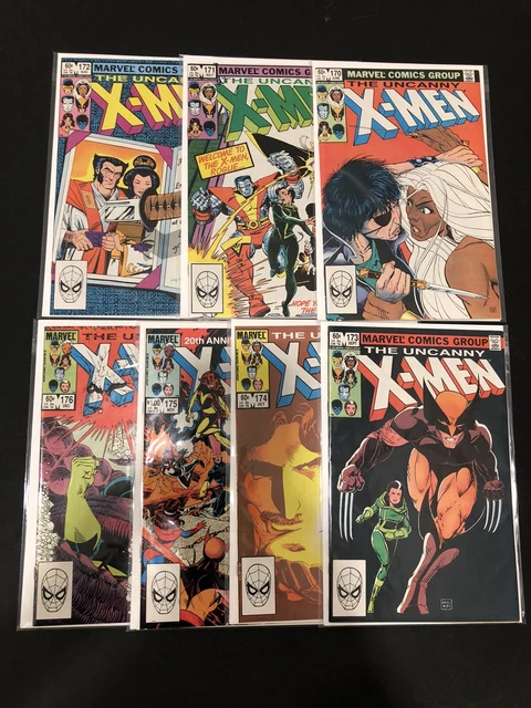 Uncanny X-Men #170-176. Lot of 7 Bronze Age Keys. F-VF! No Reserve! Marvel