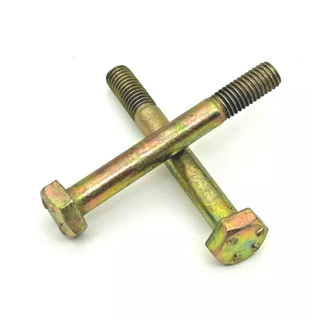 BSF Hex Bolts Part Thread Zinc Yellow High Tensile, 1/4, 3/8, 7/16, 1/2, 5/8 3/4