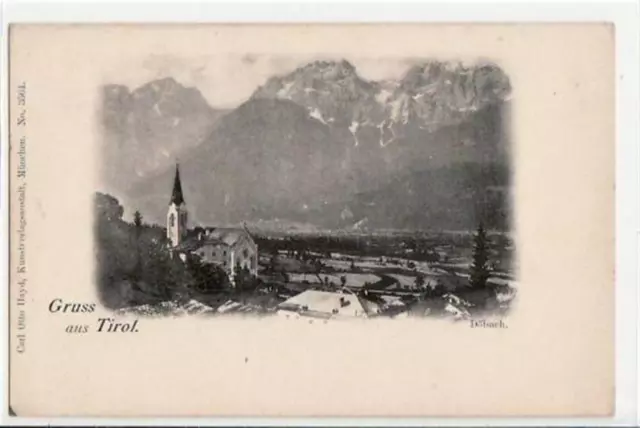 39043263 - Doelsach mit Teilansicht und Kirche. ungelaufen fruehe Karte, da