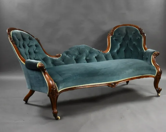 Victorian Mahogany Double Ended Chaise