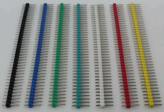 10pcs 1x40 40 Pin Header for PCB Arduino 2.54mm 0.1" Pitch  USA Comb Ship
