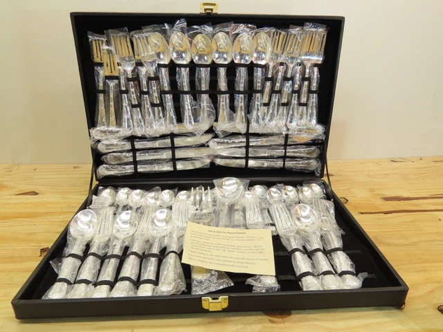 WM ROGERS Son Made in China Silver Plate Flatware 60 Pieces in Case 59.95 PicClick