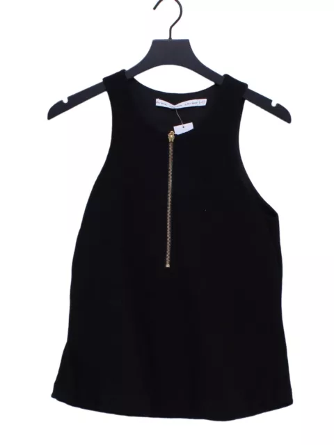 & Other Stories Women's Top UK 10 Black Viscose with Polyamide, Polyester Basic