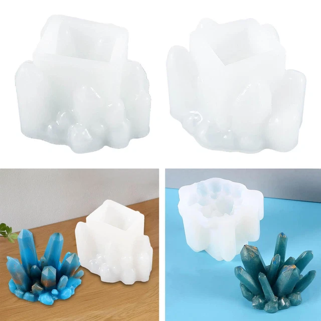 Moule Silicone Vague Océan FineInno – Moule Résine Époxy Porte-Stylo, Porte-Bijoux, Bougeoir, Plateau DIY – Grand Format 15x14,5 Cm
