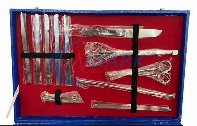 KIT DE DISSECTION kit d'instruments post mortem autopsie anatomie 19