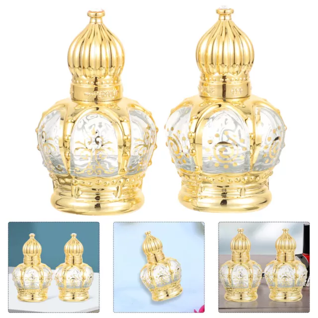 2 Pcs Essential Oil Bottling Holy Water Bottle Small Perfume Bottles Glass