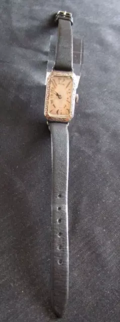 Damen armbanduhr antik handaufzug mit Zylinderuhrwerk und Silbergehäuse, Rarität