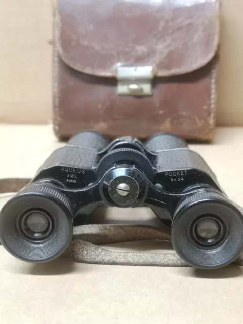 Aquilus Paris Pocket 8x24 Binoculars Vintage Antique Rare